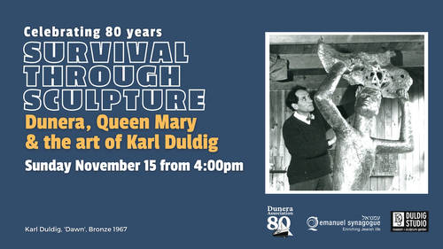 Banner Image for 80th Anniversary event – Survival through Sculpture: Dunera, Queen Mary & the art of Karl Duldig